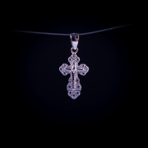 003/0193 silver  orthodox cross