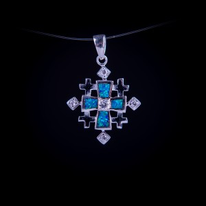 003/0203 Silver jerusalem cross