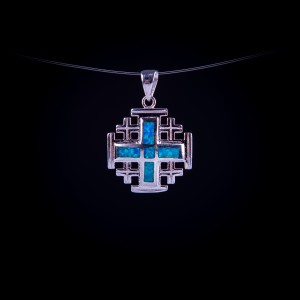 003/0206 Silver jerusalem cross 
