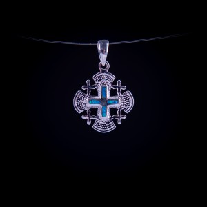 003/0208  Silver jerusalem cross