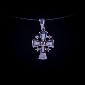 003/0210 Silver jerusalem cross