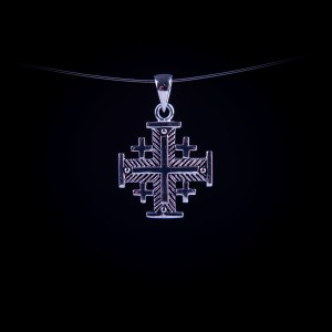003/0211 Silver jerusalem cross