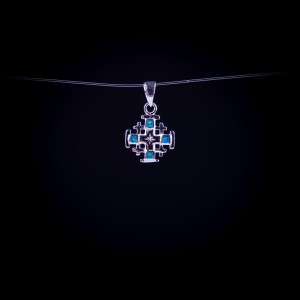 003/0214 Silver jerusalem cross