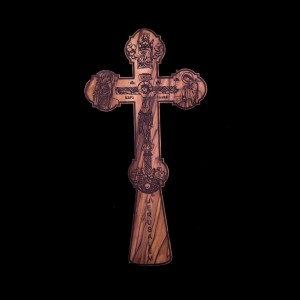 004/0001 Olive wood blessing cross