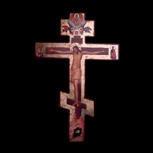 004/0010 Orthodox cross on wood 