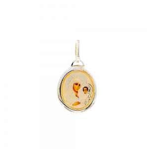 003/00200 Silver  medal of the virgin Mary of jerusalem, 