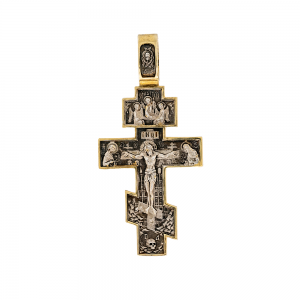 003/00202 Silver and gold cross