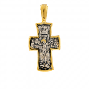 003/00404  A gold on silver cross double face 