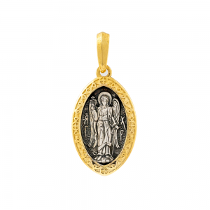 003/00412gold on silver medal of saint Micheal 