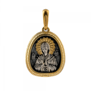 003/00428 Gold on silver medal of virgin Mary