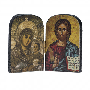 002/0057 Diptych icon Virgin Mary of Bethlehem