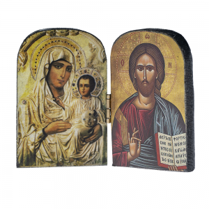 002/0055 Diptych icon Virgin Mary of Jerusalem